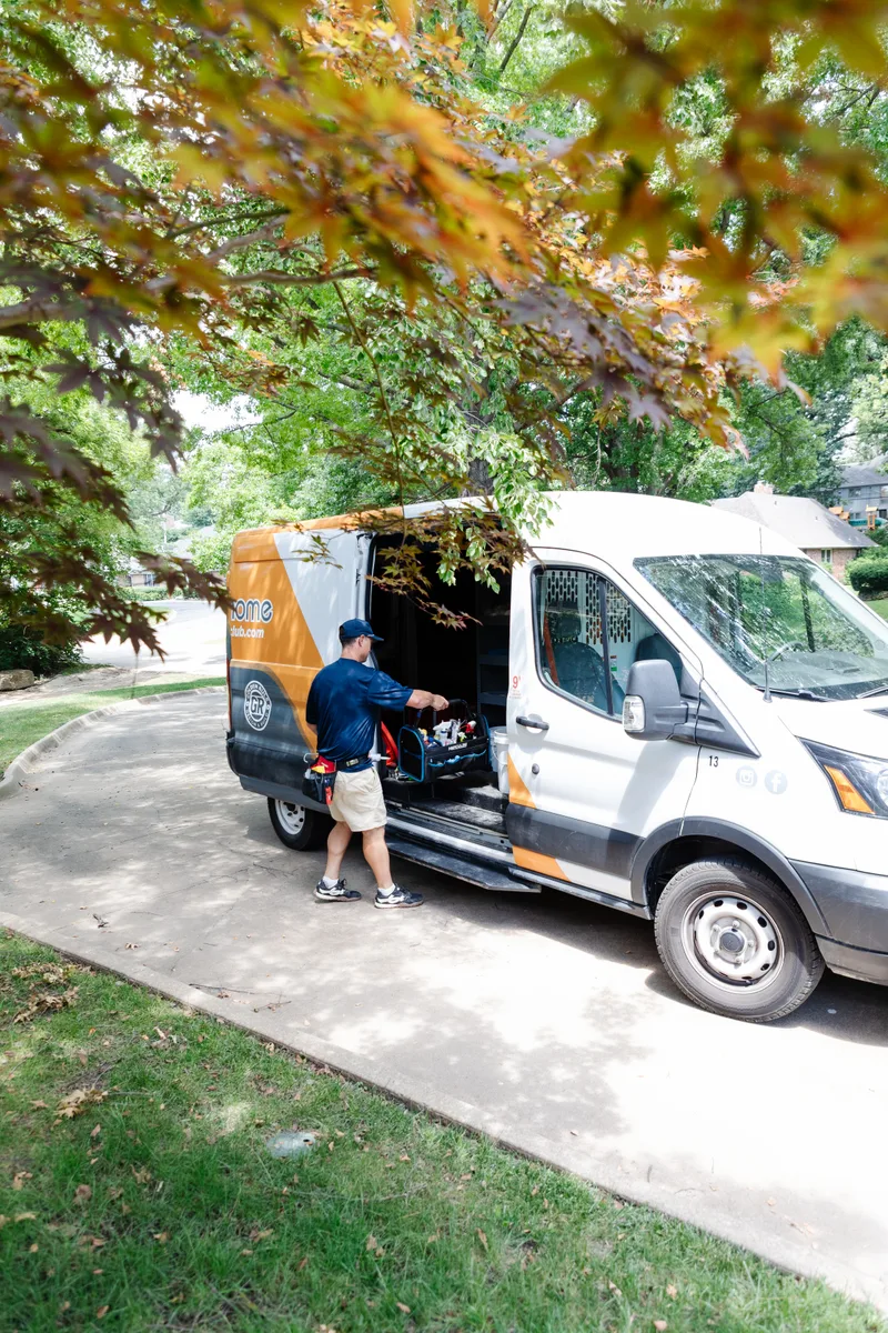 GoldenHome technician loading tools after a handyman services visit in Topeka